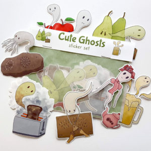 Cute Ghosts Sticker Set