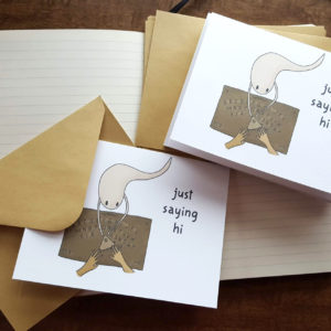 Seance Ghost Note Cards (+ stickers)